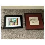 Framed artwork