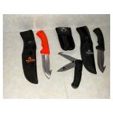 3 Whitetails Unlimited knives.