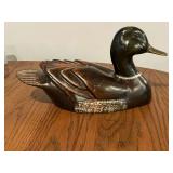 Artist signed Mallard drake decoy
