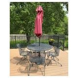 Patio table, 42' W