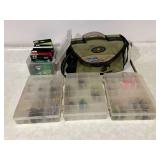 Flambeau Kwikdraw canvas sided tackle box with tackle