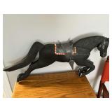 Black horse wall plaque