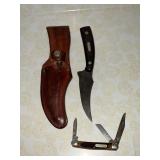 Schrade Old Timer sheath knife, No. 152 with sheath