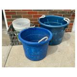 Plastic tubs and crate