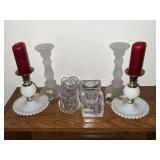 Assorted candleholders