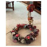 Fall fruit wreath, 26' W