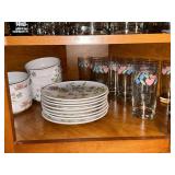 Noritake Japanese Petals dishes, 14 +/-pieces