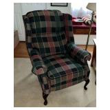 High back upholstered recliner
