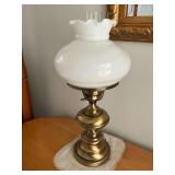 Lamp with glass globe