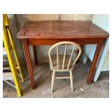 Wooden table, 36' x 24' x 30' T