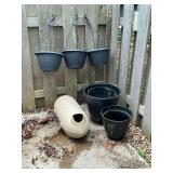 Ducks Unlimited box and flower pots