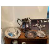 Silverplate serving pieces