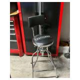Craftsman swivel work stool with back
