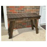 Wooden grill table