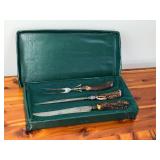 Antler handled carving set
