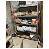 Metal shelving, CONTENTS NOT INCLUDED