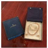 Jewels by Trifari necklace, clip earrings and  bracelet