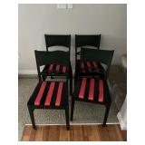 4 matching dining chairs
