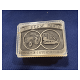 Case limited edition pewter 1986 Parts Trade Fair belt buckle