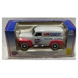 Carquest die cast bank, 1952 Chevrolet Panel Delivery with key