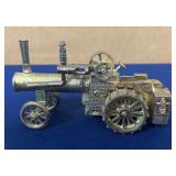 Case Gold Plated Pewter Steam Engine