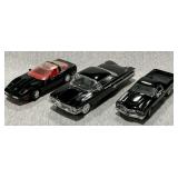 3 Chevrolet die cast cars