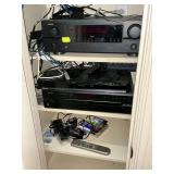 Electronics, Denon AM/FM , Toshiba disc player Denon 5-disc system.