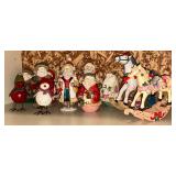 Midwest Importers Santas, rocking horses, birds