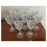 10 Lagny Clear by Baccarat Claret wine glasses