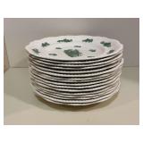 Vintage Copeland Spode Green Basket pattern