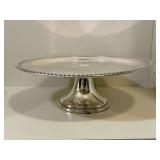 Silver plated cake stand