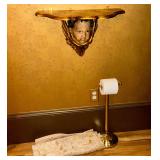 Decorative wall shelf, 23" W x 11" D