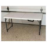 Lifetime folding table, adjustable height, 24" x 48".