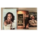 Sinatra, Billy Crystal, Michelle Obama books
