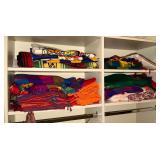 Bright colored linens