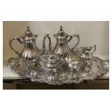 Wallace 1200 silver plate tea set