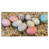 10 marble eggs