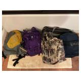 Back packs and duffle bags