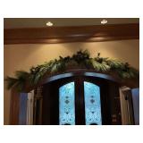 85" pine and pine cone swag