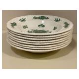 Vintage Copeland Spode Green Basket pattern