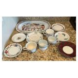 Nikko, Willow & Boch, Fitz & Floyd and other Christmas dishes