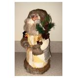 Hand crafted Santa made from vintage quilt