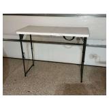 Lifetime folding table, adjustable height, 24" x 48".