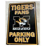 MIZZOU Tiger metal sign