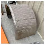 Aluminum treadplate semi large truck wheel housing
