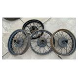 4 Wire spoke wheels
