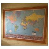 American Map Corporation Colorprint Map Of The World