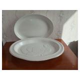 White turkey platter 22" L