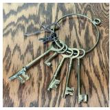 Brass and skeleton keys
