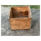 Northland Dairy wooden milk crate